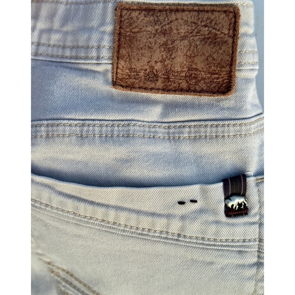 Buffalo David Bitton Ash-X Slim Stretch Jeans Mens 32x34 Tan Khaki Five Pocket - Picture 7 of 7